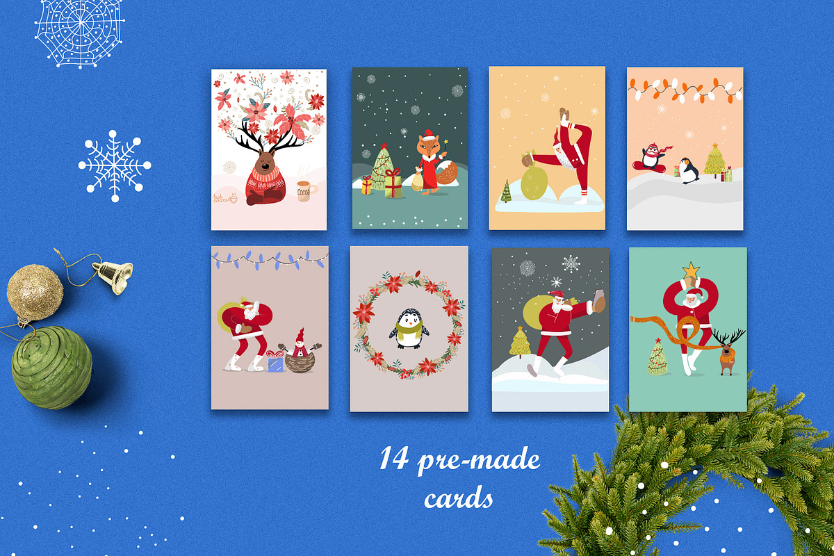 Christmas hand drawn clipart, an Animal Illustration by NataLyaroArt (Photo 5 of 13)