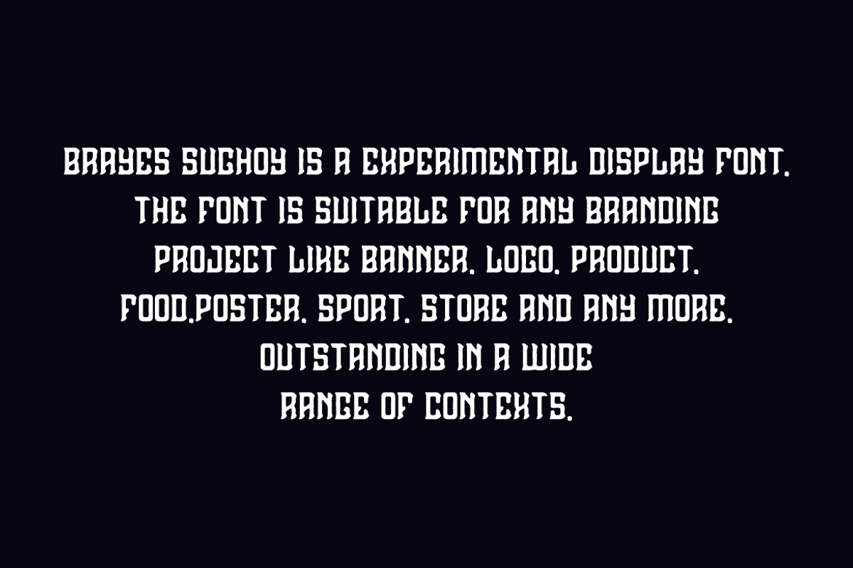 Brayes Sughoy - Experimental Font, a Blackletter Font by QR Design Studio (Photo 3 of 7)