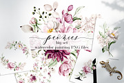 Peonies watercolor set., an Illustration by Larisa Maslova (Thumbnail 1 of 14)