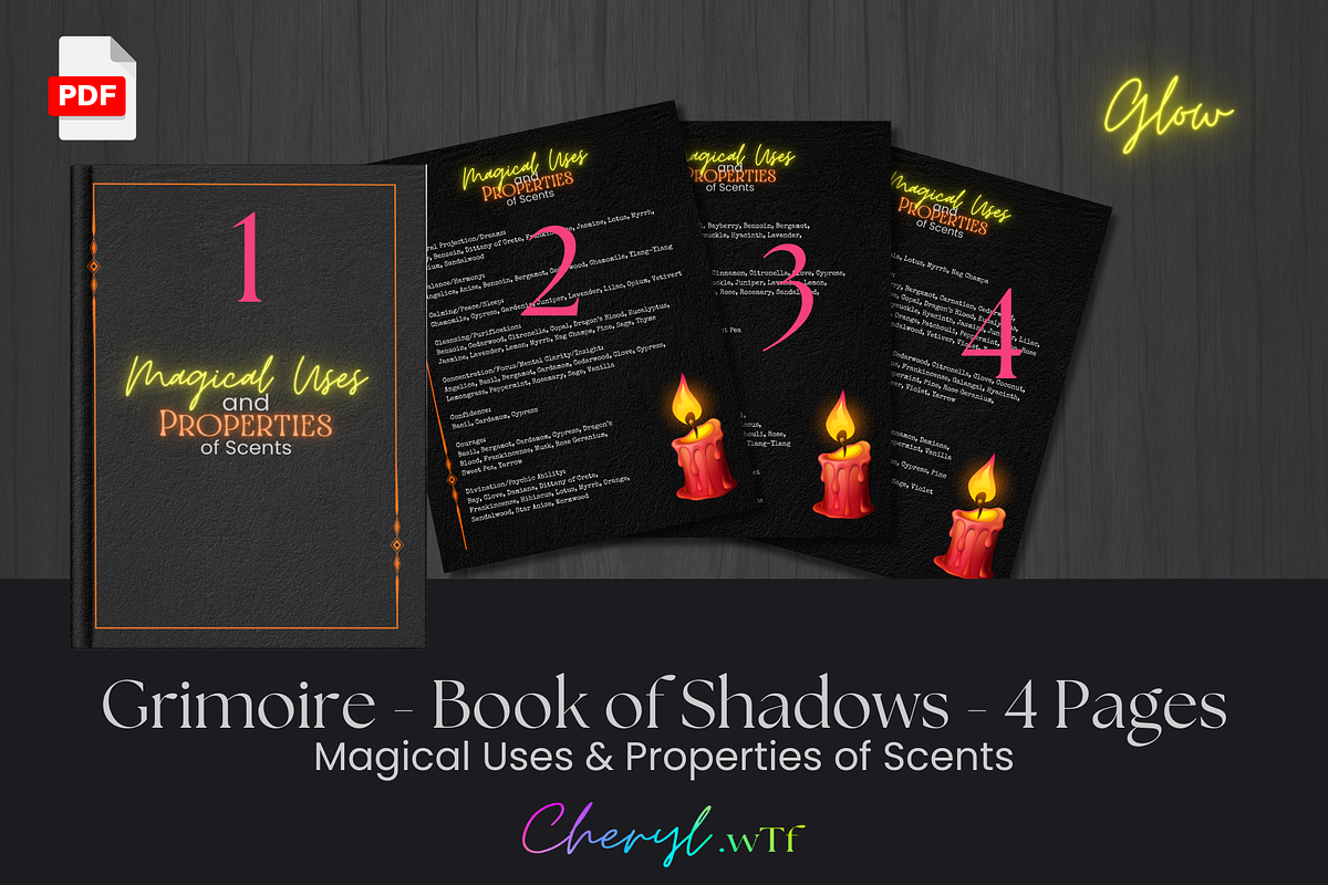 Grimoire - Book of Shadows Glow Scents