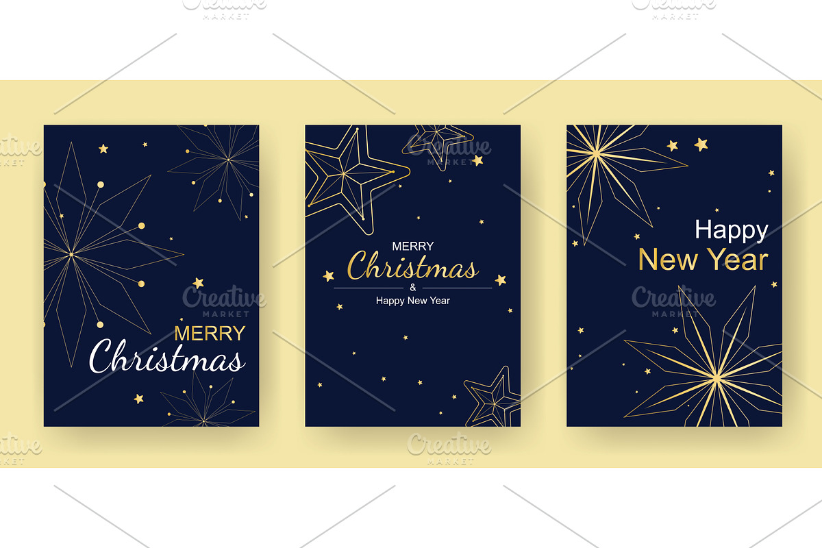 Set of frames with gold decor for, a Texture Illustration by Tati_Kli