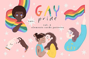 Gay Pride illustrations set Vol. 2, a Person Illustration by Cute Atelier (Thumbnail 1 of 13)