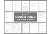 Gratitude Journal Printable Bundle, a Templates & Theme by Templatables (Thumbnail 1 of 10)
