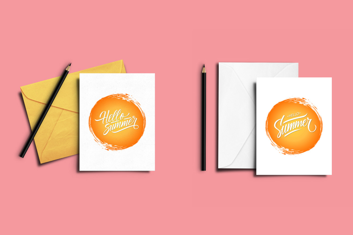 Hello Summer Lettering, a Seasonal Illustration by Finevector (Photo 7 of 9)