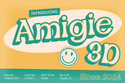 Amigie 3D, a Serif Font by Craft Supply Co. (Thumbnail 1 of 8)
