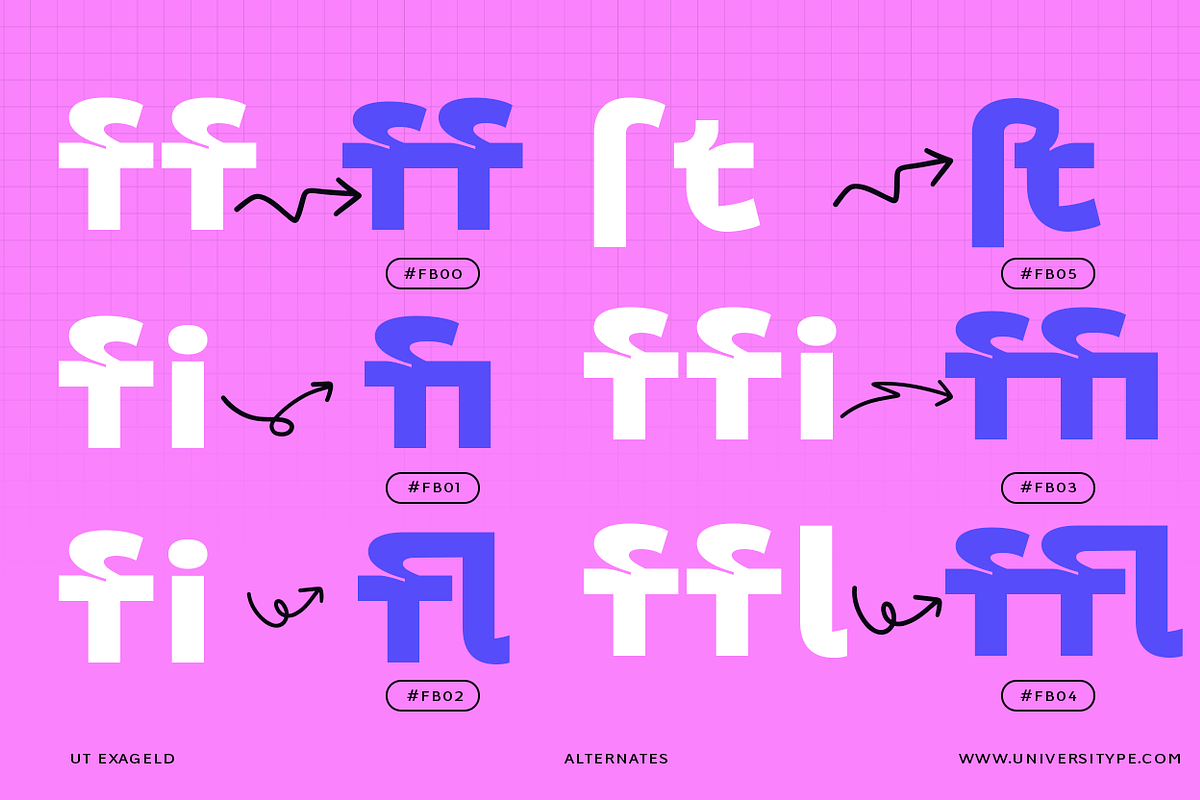 UT Exageld - A Bold Sexy Sans Serif, a Sans Serif Font by Universitype (Photo 3 of 15)