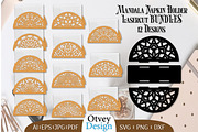 Mandala Napkin Holder Lasercut BUNDL, a Graphic by OTVEY DESIGN (Thumbnail 1 of 13)