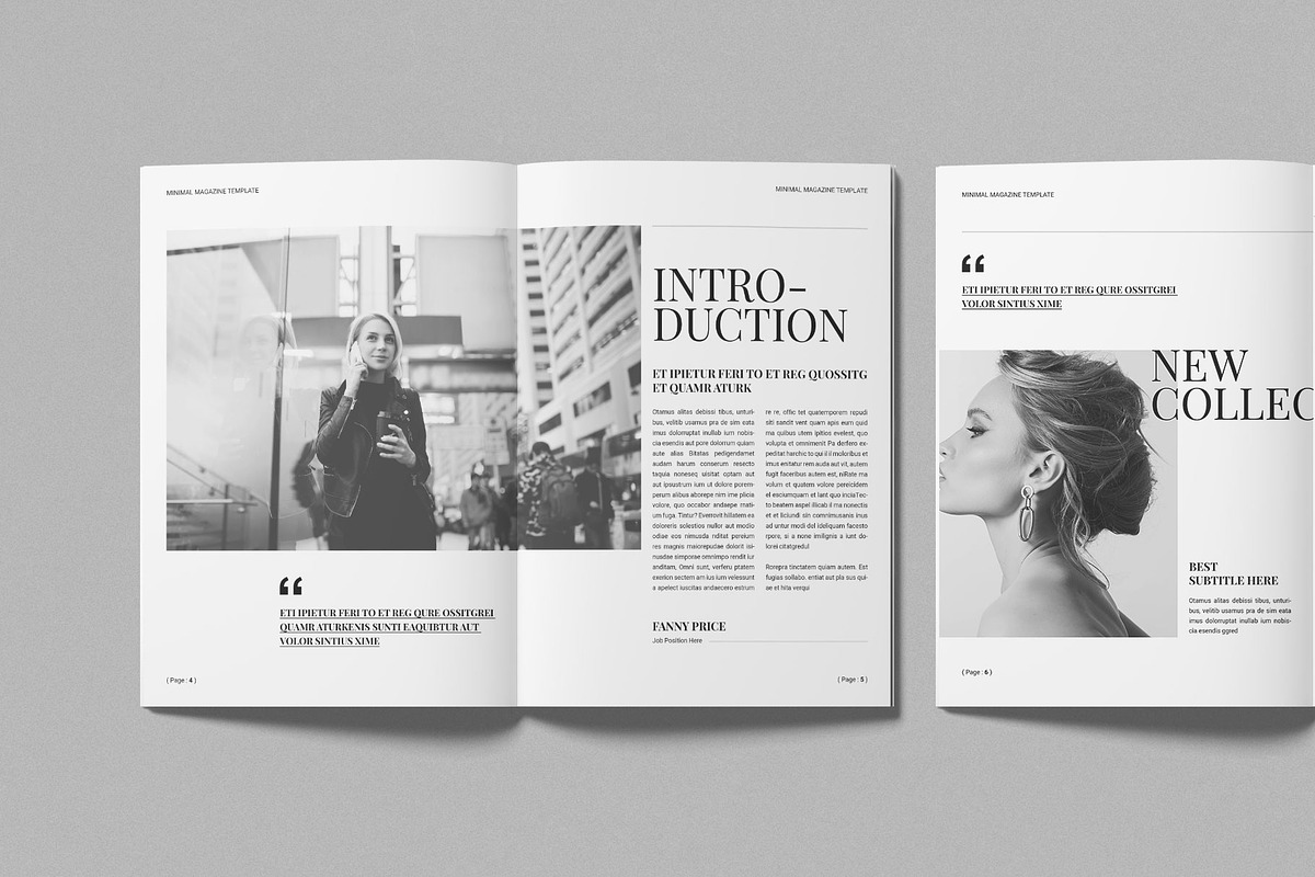 Minimal Magazine  Template, a Magazine Template by Work-Envance (Photo 3 of 9)