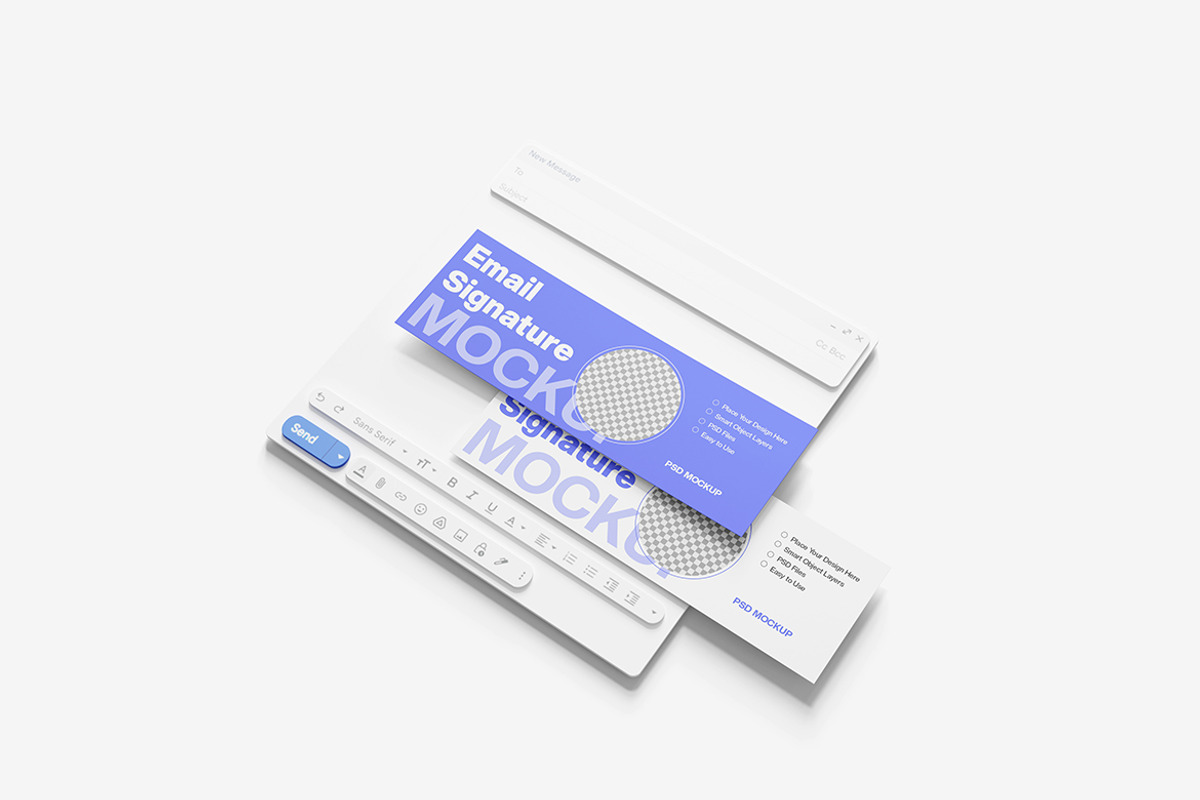 Email Signature Mockup, a Product Mockup by MrLetters (Photo 3 of 5)