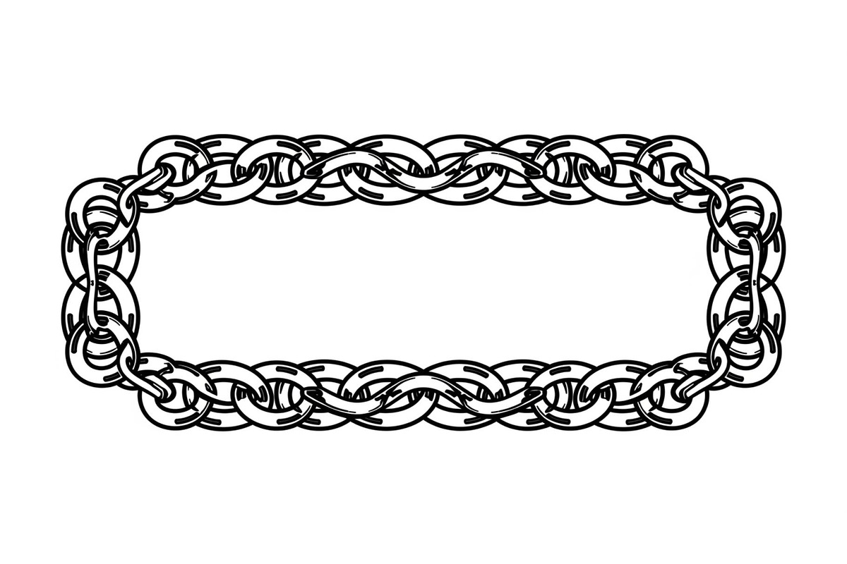 Chain Border Frame SVG Bundle, an Illustration by Designs_River (Photo 3 of 31)