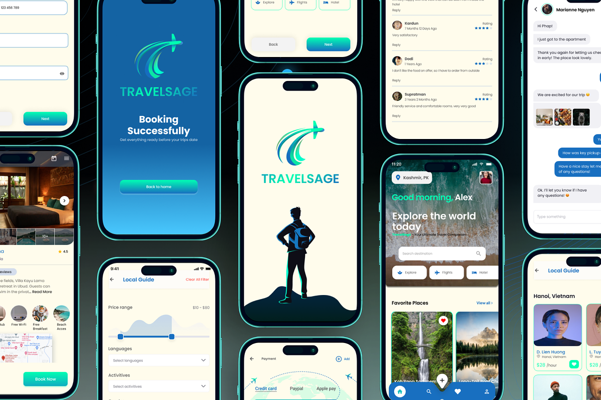 Travel Sage | Travel Mobile App, an UI Kit Template by Sufian Masood (Photo 4 of 6)