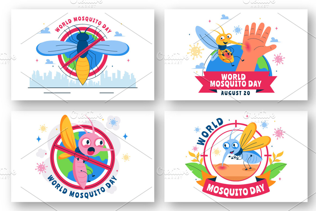 10 World Mosquito Day Illustration, an Animal Illustration by denayunebgt (Photo 3 of 4)