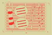 BBQ Food Vector Illustrations, a Food Illustration by TheFoodAtlas (Thumbnail 16 of 17)