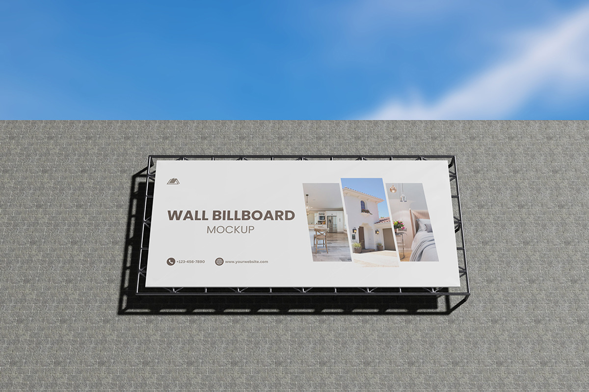 Wall Billboard Mockup, a Product Mockup by MrLetters (Photo 5 of 5)