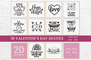 Valentine's Day quotes svg bundle, an Object Graphic by Peachycottoncandy (Thumbnail 2 of 7)
