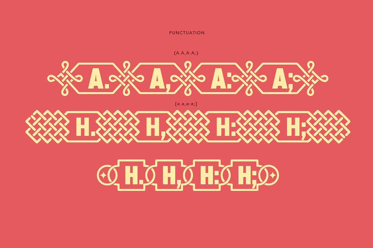 TIES | Display Tribal Banner Font, a Sans Serif Font by deFharo (Photo 7 of 7)
