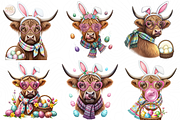 Highland Cow PNG Clipart Cute., an Animal Illustration by KennedyStudio (Thumbnail 3 of 5)