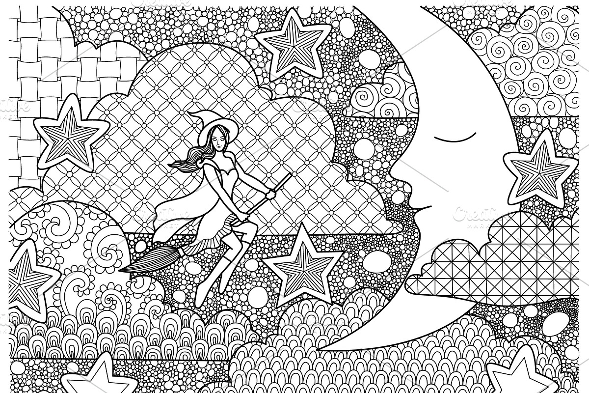 14 Halloween coloring pages, an Animal Illustration by Somjai King (Photo 13 of 15)