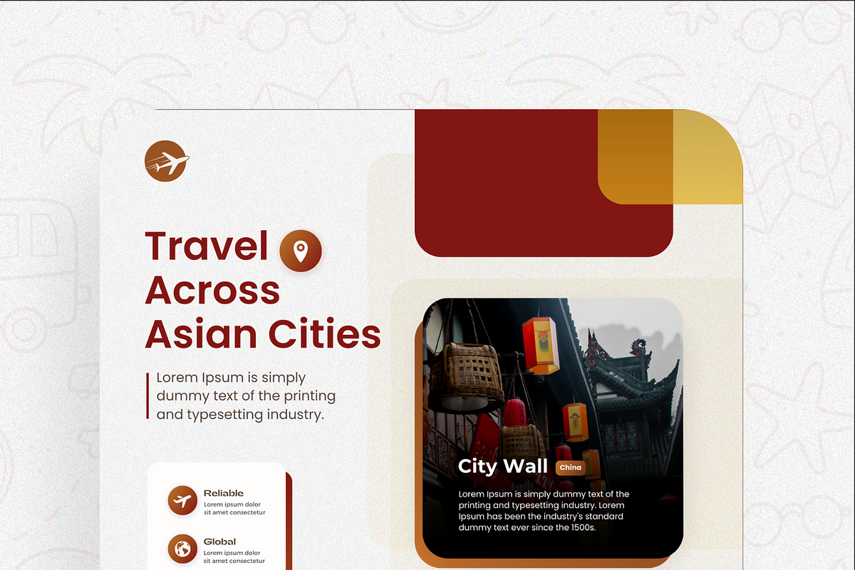 Travels Canva Design Templates, a Social Media Template by Exceptionalways (Photo 23 of 40)