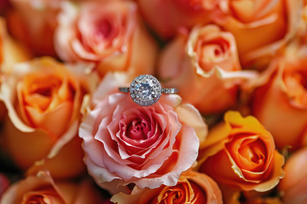 A diamond ring is positioned on a bo, a Photo by Iftikhar Alam