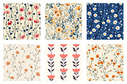Floral Garden - Patterns & Posters, an Illustration by Dream Creation (Thumbnail 3 of 7)
