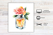 Perfume Scents with flowers Clipart, an Illustration by Canvas Craft (Thumbnail 8 of 8)