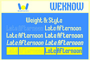 Late Afternoon font, a Font by weknow (Thumbnail 7 of 8)