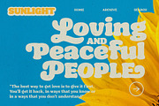 Seventies Sunrise; Retro Fonts, a Font by Eko Bimantara (Thumbnail 8 of 14)