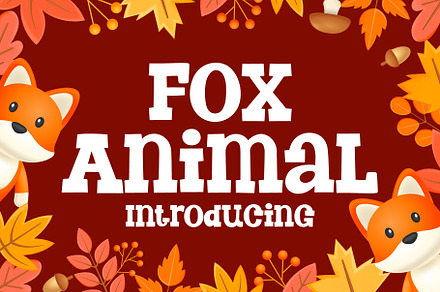 Fox Animal Font, a Slab Serif Font by Fox7 By Rattana