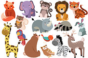 Cute Baby Animals Vector & PNG Pack, an Animal Illustration by Kenna Sato Designs (Thumbnail 1 of 2)