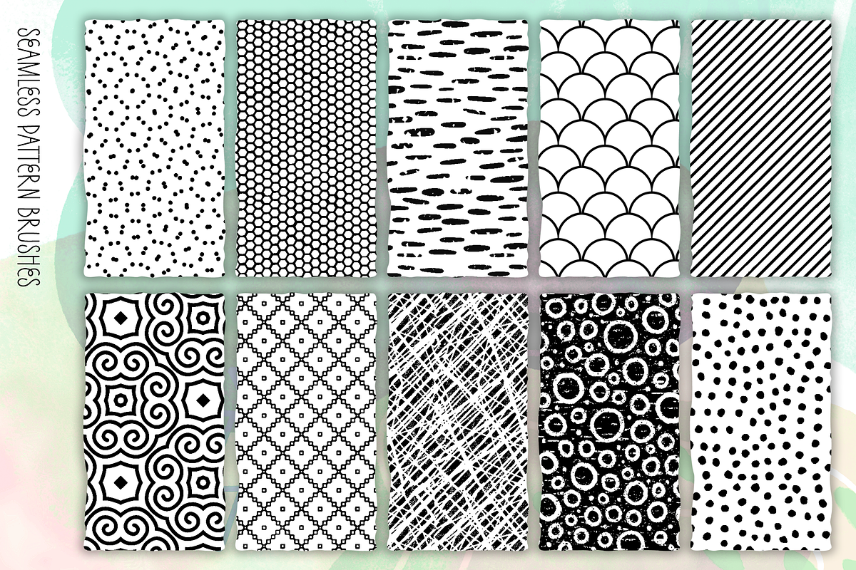 Abstract Procreate Brush Bundle, a Brush Add-On by cugypress (Photo 7 of 23)