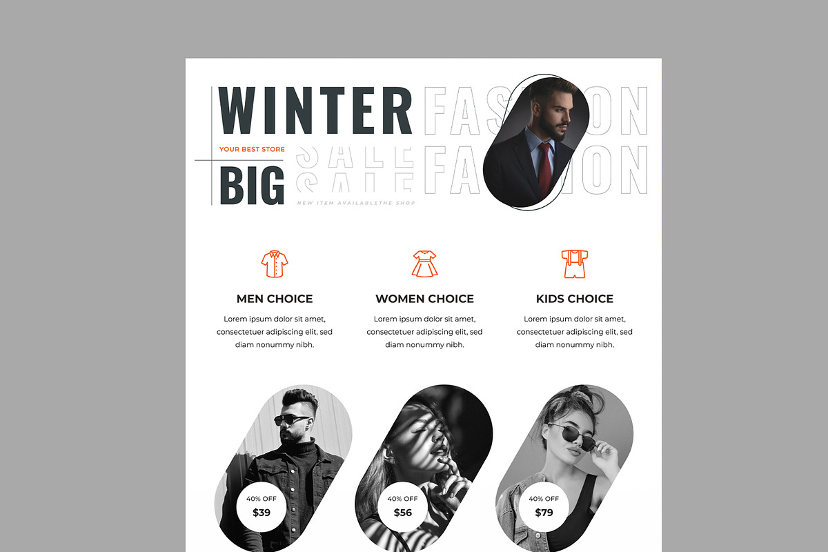 Fashion Flyer Design, a Flyer Template by MightyDesign (Photo 2 of 7)