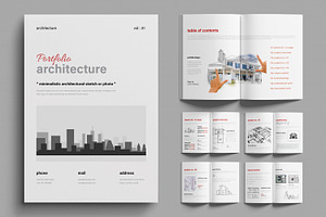 Modern Architecture Portfolio, a Brochure Template by MightyDesign