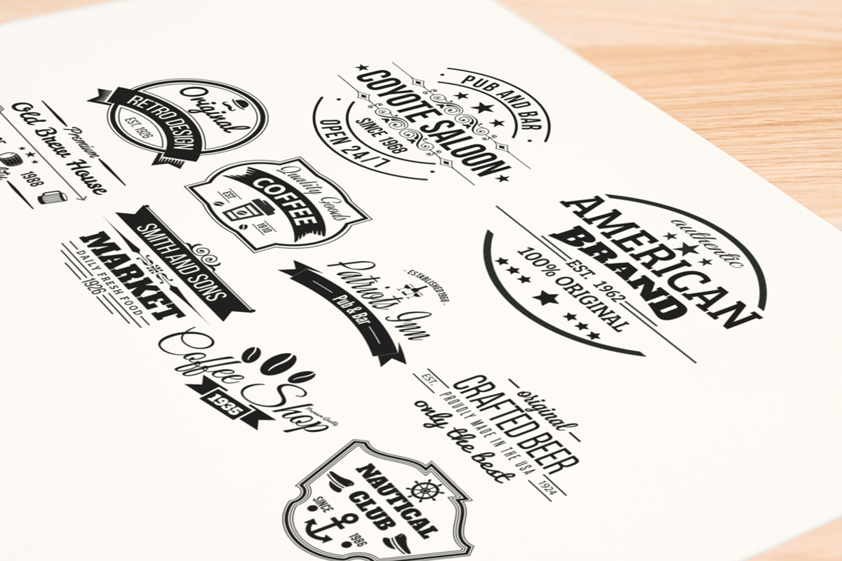 10 Retro Labels And Badges, a Branding & Logo Template by Arys Design (Photo 5 of 5)