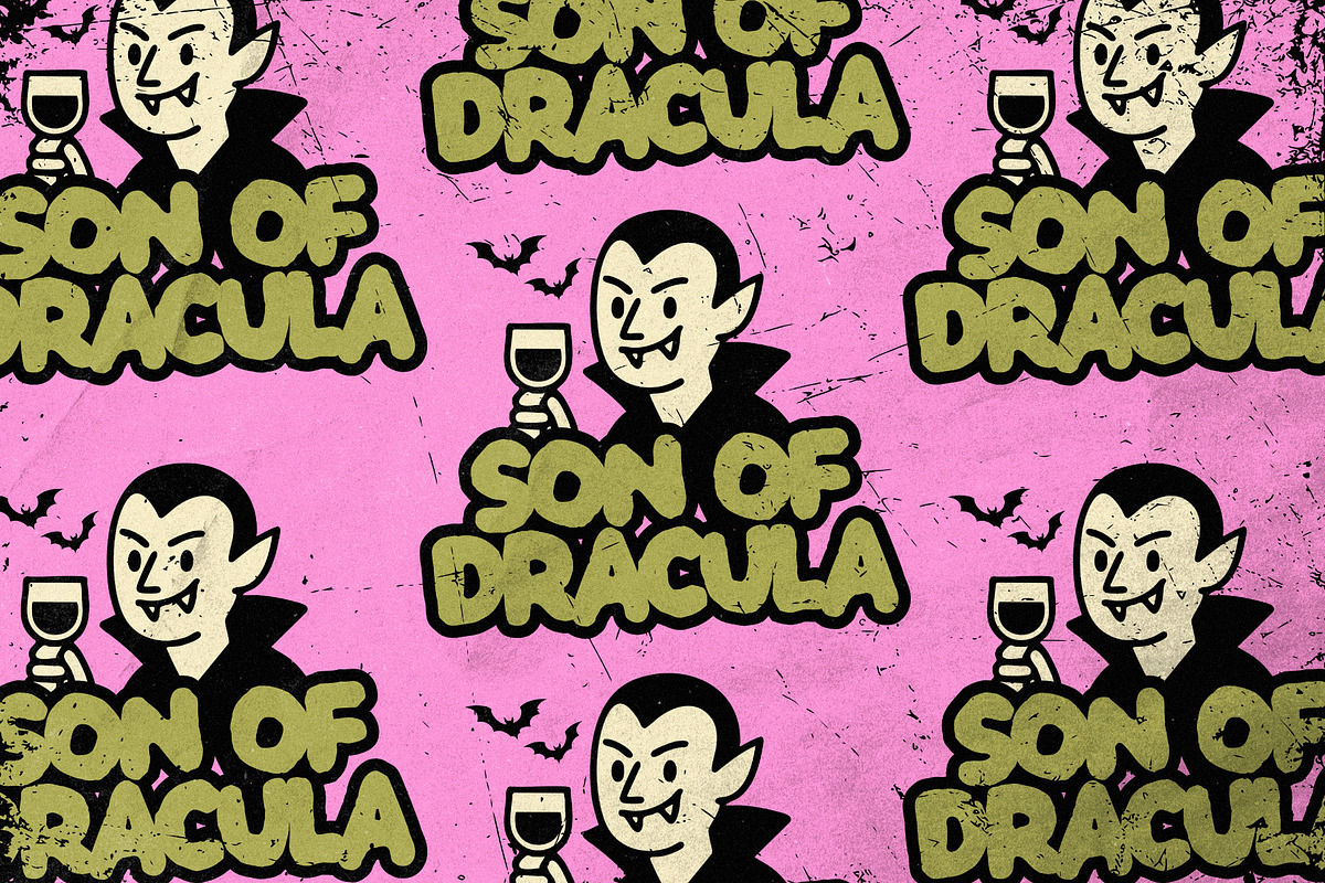 Pumika Playful Horror Typeface, a Handwritten Font by 24Design Studios (Photo 6 of 8)