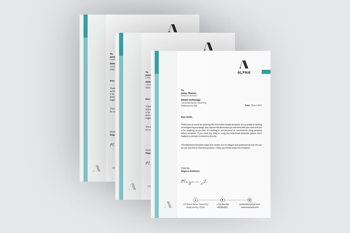 Letterhead, a Stationery Template by Amit Debnath (Photo 5 of 6)