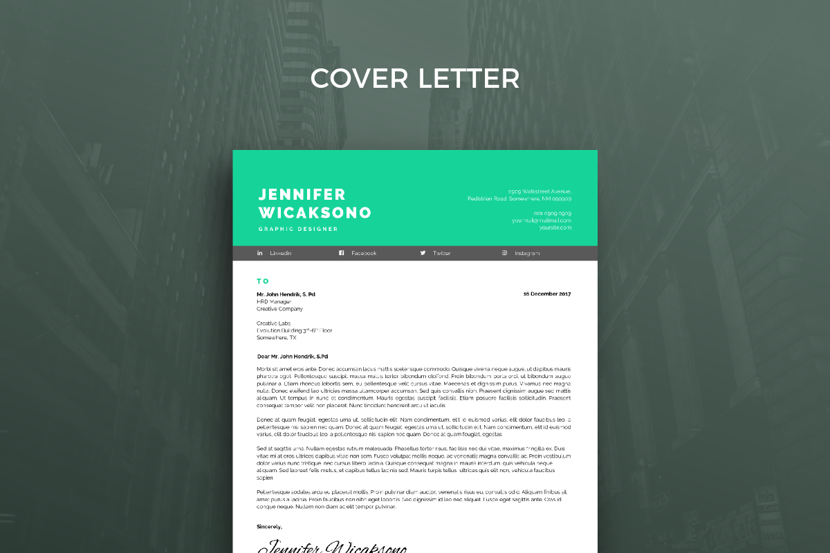 Resume Template 38, a Resume Template by graphicalcium (Photo 3 of 3)