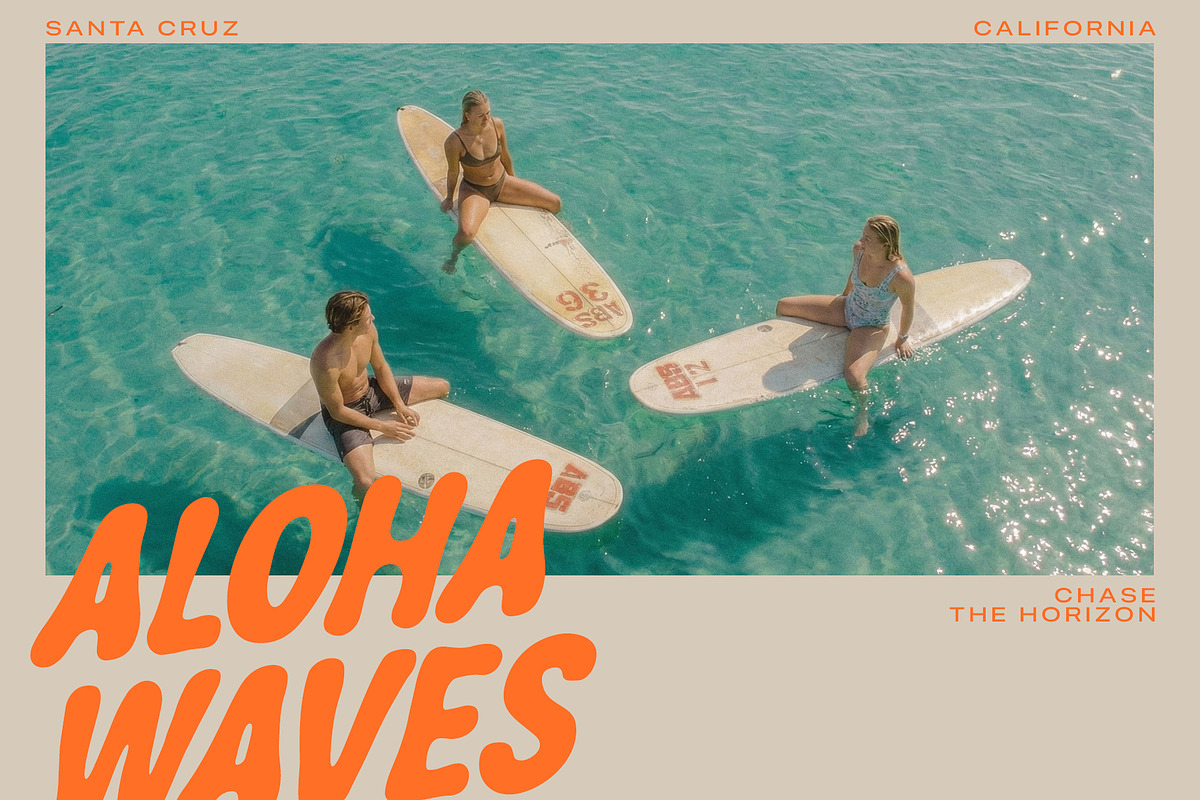 ALOHA WAVES Playful Retro Font, a Handwritten Font by supfonts (Photo 7 of 9)