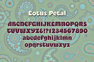 Lotus Petal Font