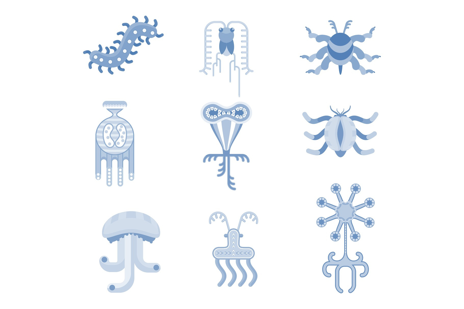 microorganism icon set, an Object Graphic by Quarta