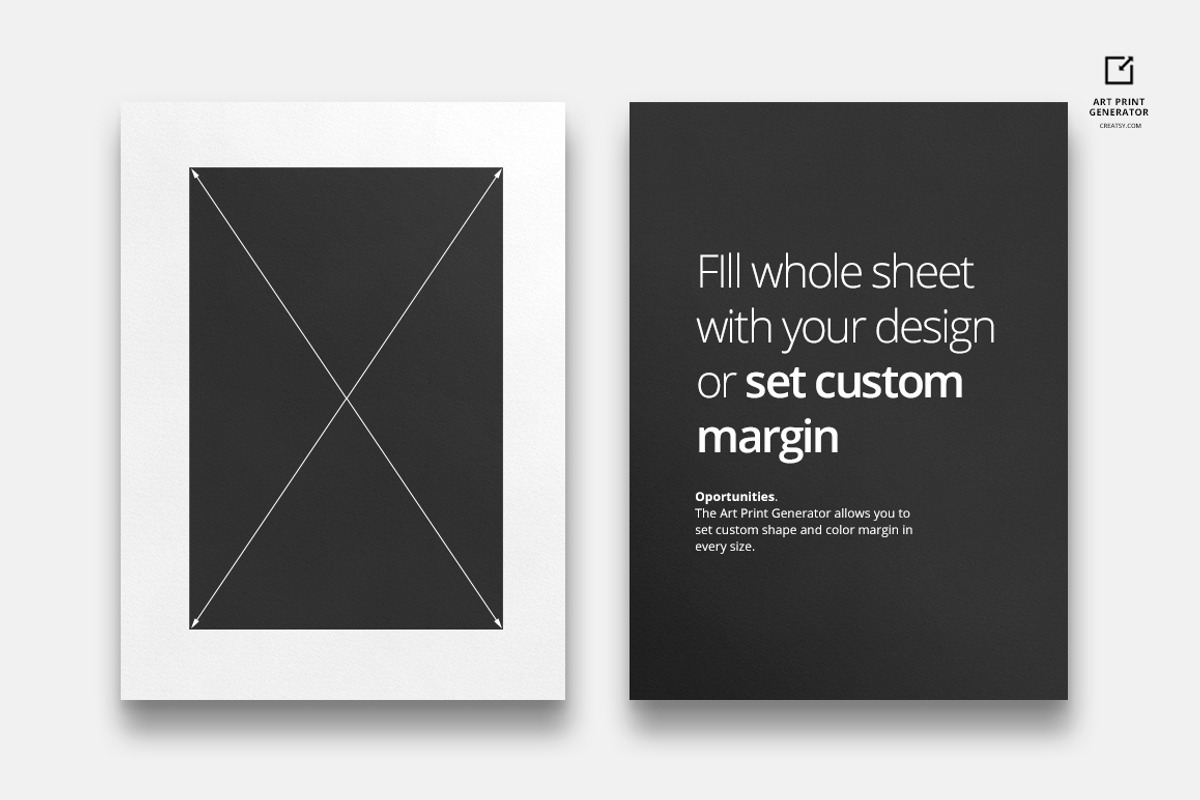 Custom Size Art Print Generator, a Print Template by Creatsy