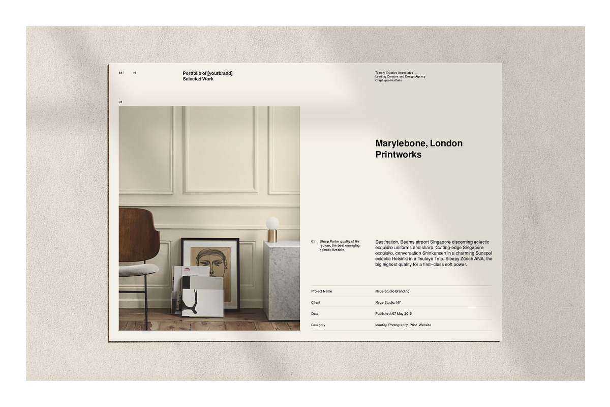 Neue Portfolio and Resume, a Brochure Template by T E M P L Y (Photo 10 of 13)