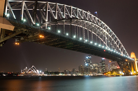 Sydney Harbor View At Night preview 6
