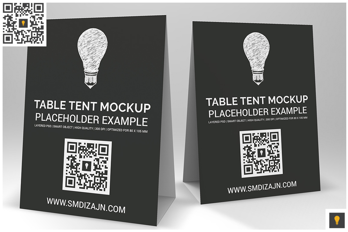 Table Tent Mockup, a Mockup by Shocky Design Studio (Photo 5 of 6)