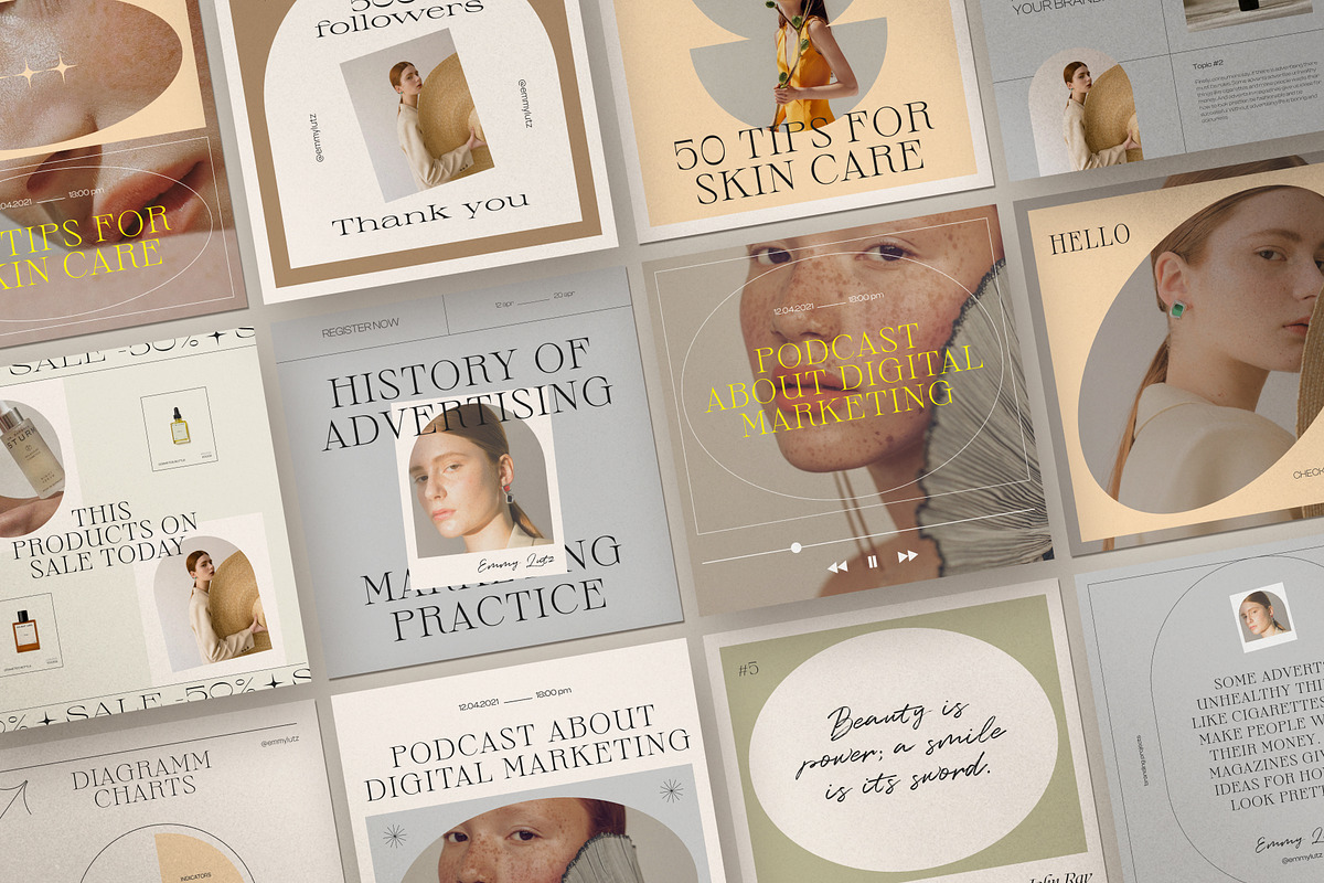 Instagram creator for coach CANVA PS, a Social Media Template by Craft_Monkey (Photo 7 of 16)