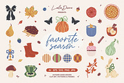 Favorite Season - Autumn Clipart Set, an Object Graphic by Leila Divine (Thumbnail 1 of 17)