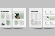 Annual Report | MS Word & Indesign, a Brochure Template by Leaflove (Thumbnail 7 of 10)