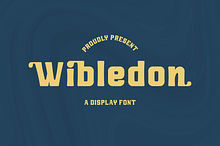 Wibledon A Display Font