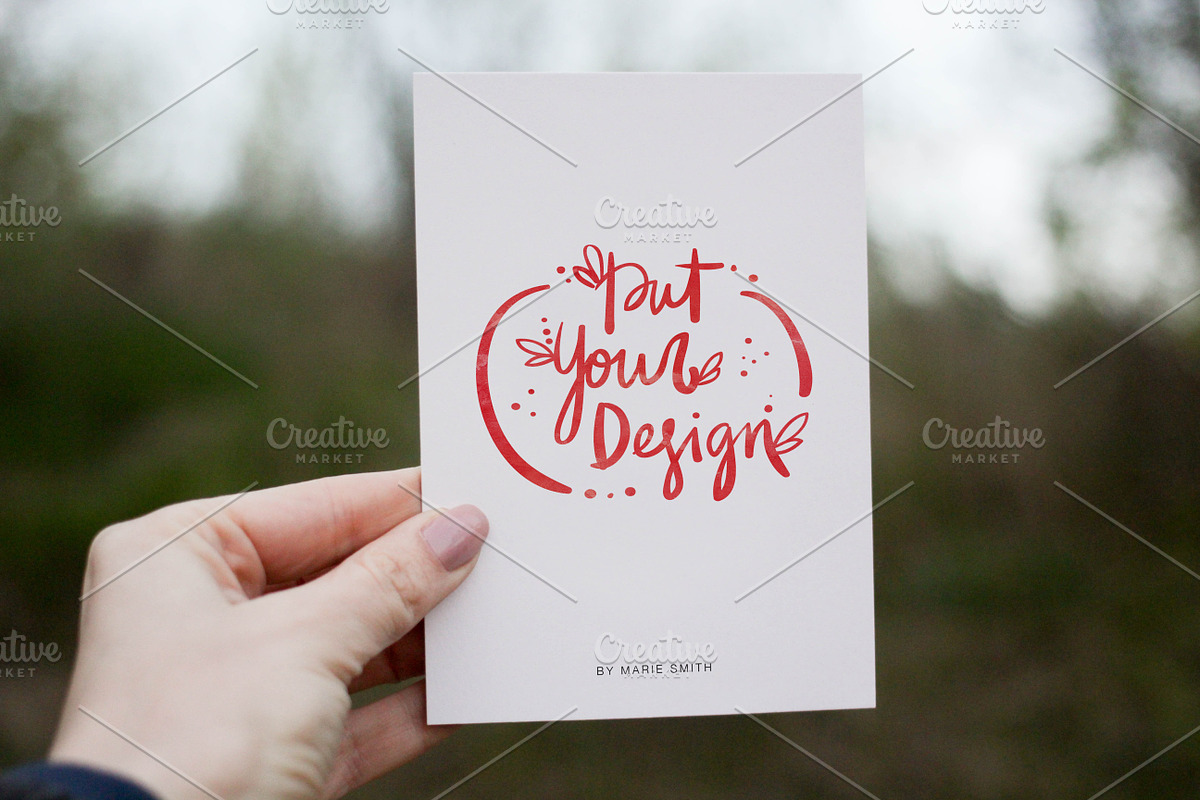 6 postcard mock ups (nature edition), a Print Template by Marie Smth (Photo 4 of 8)