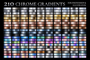 CHROME GRADIENTS PS & Illustrator